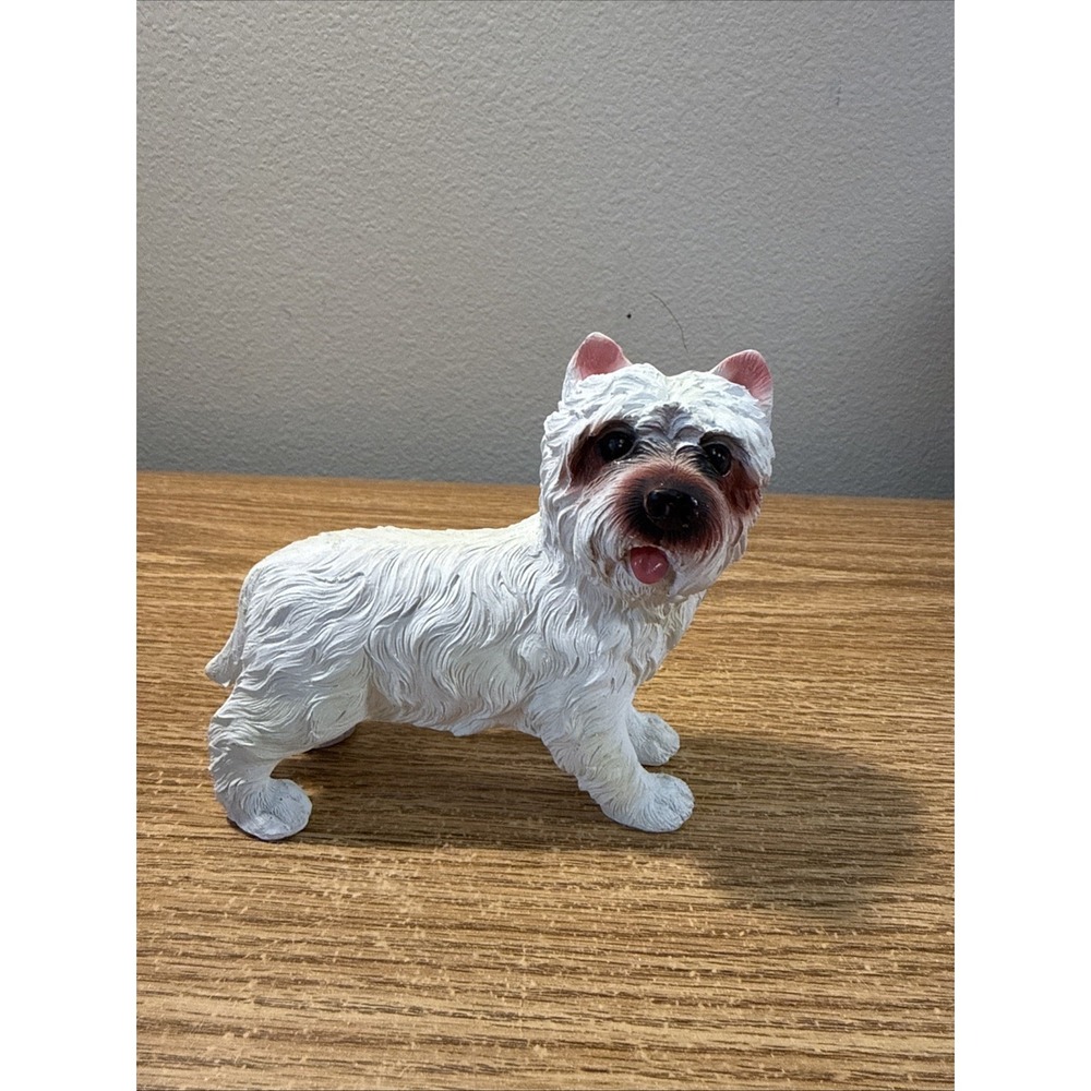 West Highland Terrier White Statue